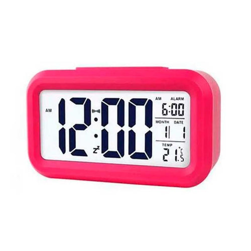 Ceas cu termomentru si alarma rosu