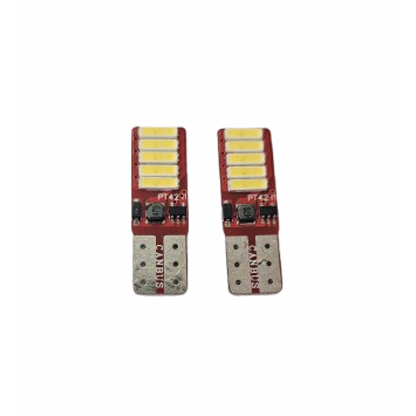 Set 2 Becuri Led Auto, W5W/T10/501, 10 leduri SMD, Canbus