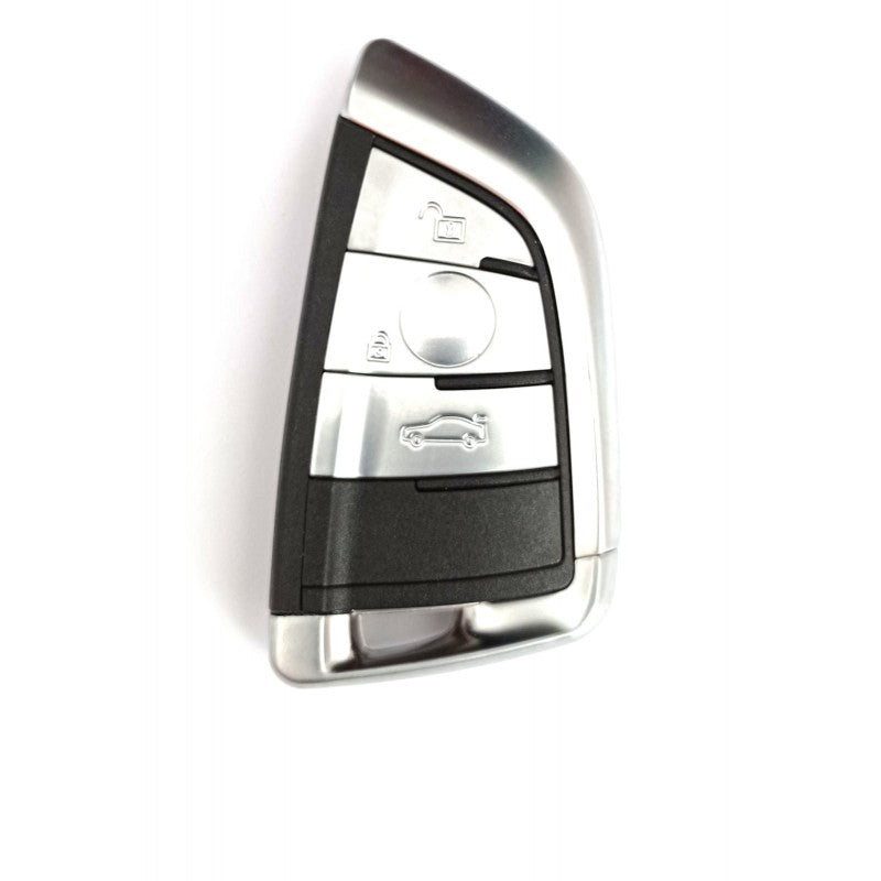 Cheie completa,after market,compatibila cu  BMW Keyless-go, 3 but, 434 MHZ, model cromat,fara logo