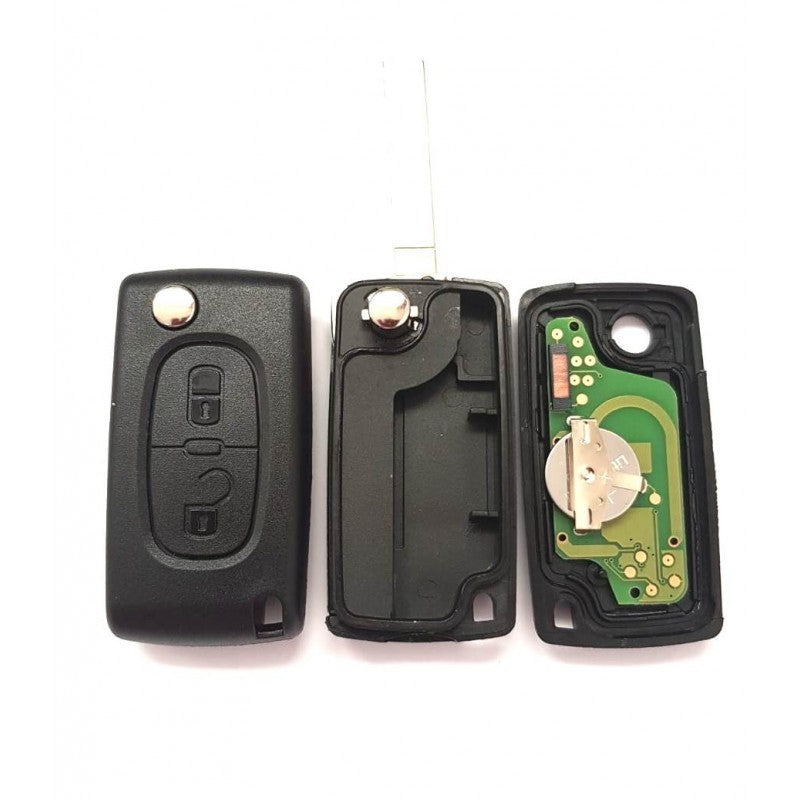 Cheie completa Peugeot 2 butoane cu electronica si cip 7941