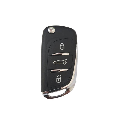 Cheie completa Peugeot, 3 but, cu electronica si cip,  PCF 7961 /ID46, 434Mhz, Lamela VA2, FSK