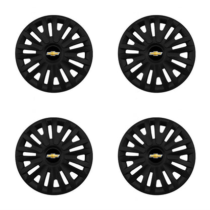 Set 4 capace roti potrivite jantelor de 15 inch compatibile CHEVROLET, Model - 313 Black