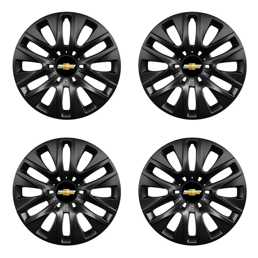 Set 4 capace roti 14 inchi (R14) compatibile gama Chevrolet model - 225 Black