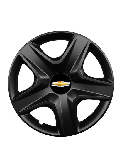 Set 4 capace roti potrivite jantelor de 16 inch compatibile CHEVROLET, Model 418 Black