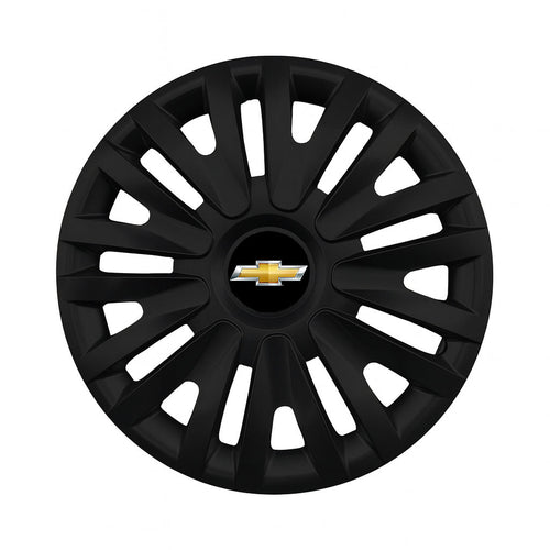 Set 4 capace roti potrivite jantelor de 15 inch compatibile CHEVROLET, Model - 313 Black