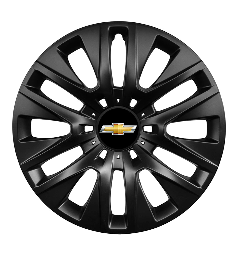 Set 4 capace roti 14 inchi (R14) compatibile gama Chevrolet model - 225 Black