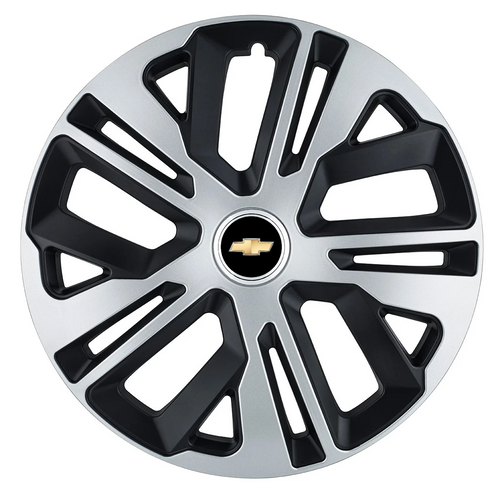 Set 4 Capace Roti 16 inchi (R16) Raven Gri-Negru, Compatibile Cu Chevrolet
