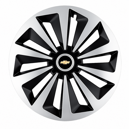 Set 4 capace roti Fox Gri-Negru R17 pentru gama auto Chevrolet