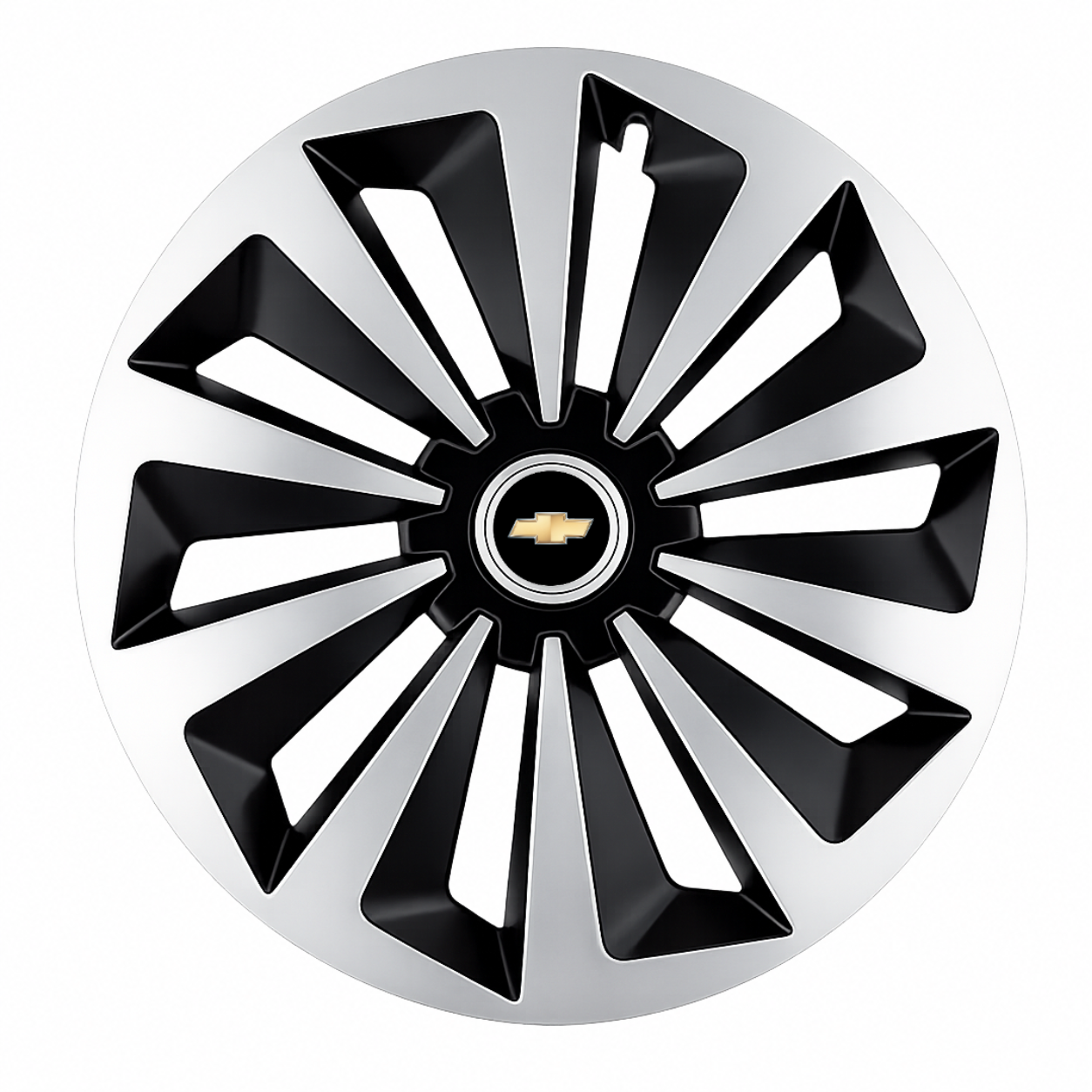 Set 4 capace roti Fox Gri-Negru R14 Compatibil Cu Chevrolet