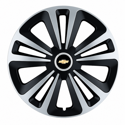 Set 4 Capace Roti Terra Gri-Negru R14, Compatibil Cu Chevrolet