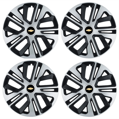 Set 4 Capace Roti 16 inchi (R16) Raven Gri-Negru, Compatibile Cu Chevrolet