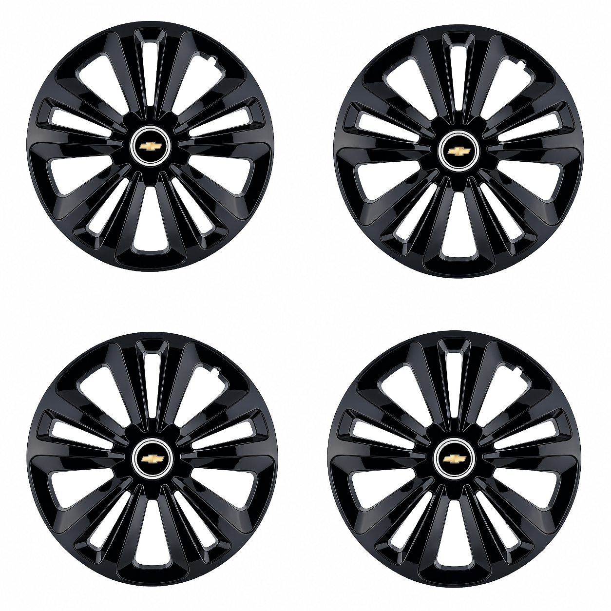 Set 4 Capace Roti Terra Negru R14, pentru Chevrolet