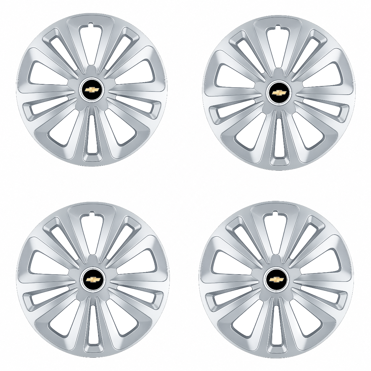 Set 4 Capace Roti Terra Gri R16, pentru Chevrolet