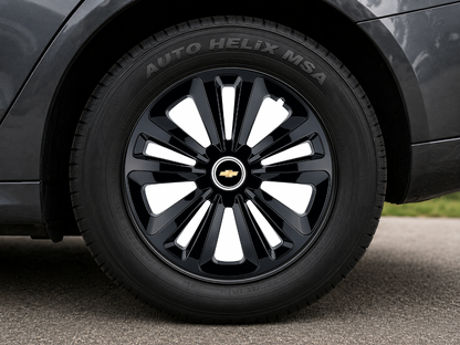 Set 4 Capace Roti Terra Negru R15, pentru Chevrolet