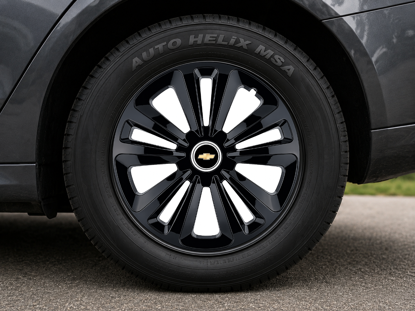 Set 4 Capace Roti Terra Negru R14, pentru Chevrolet