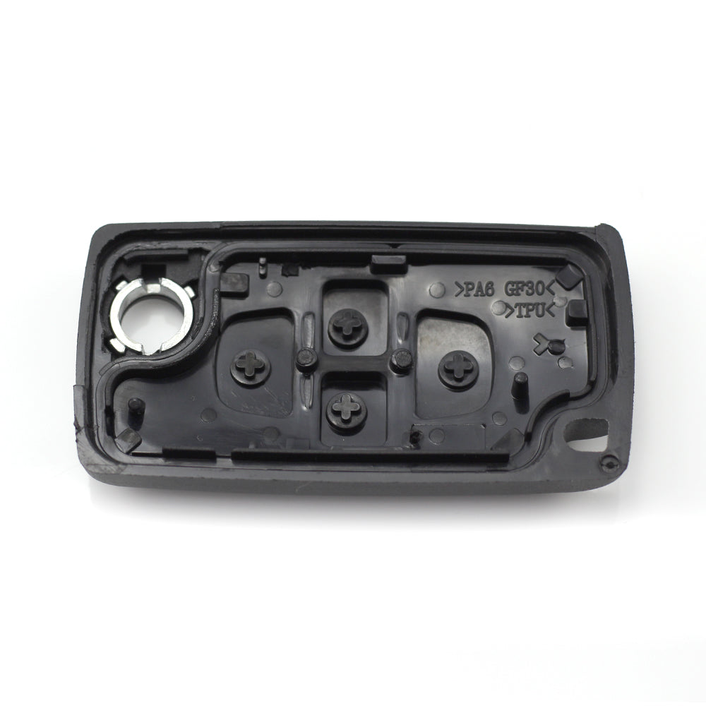 Citroen / Peugeot - Carcasa tip cheie briceag cu 4 butoane si suport baterie, lama tip VA2-SH4