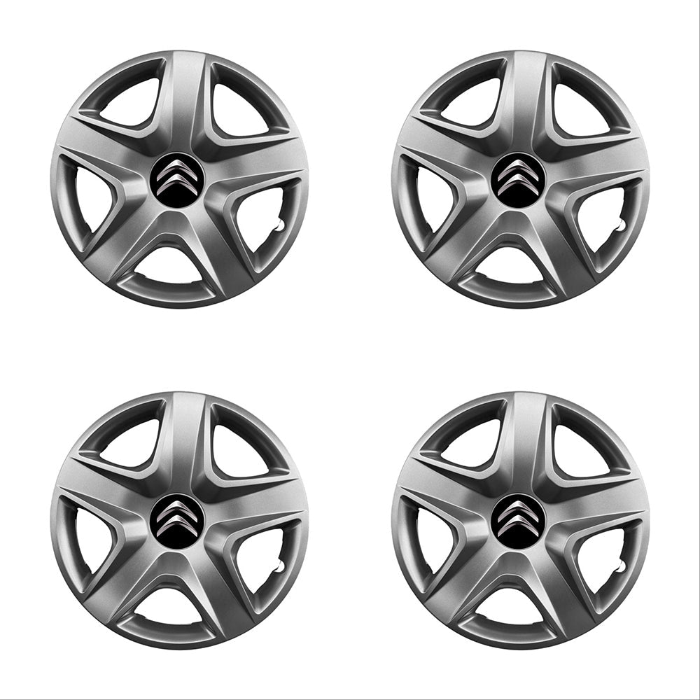Set 4 capace roti 16 inchi (R16) compatibile CITROEN C1, C2, C3, C4, C5, Jumpy, Nemo, Picasso, Model-418