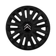 Set 4 capace roti potrivite jantelor de 15 inch compatibile CITROEN, Model - 313 Black