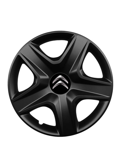 Set 4 capace roti potrivite jantelor de 16 inch compatibile CITROEN, Model 418 Black