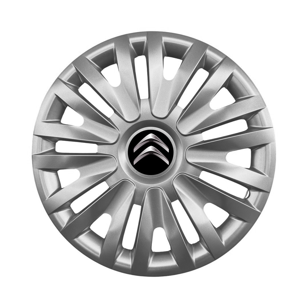 Set 4 capace roti 15 inchi (R15) compatibile CITROEN C1, C2, C3, C4, C5, Jumpy, Nemo, Picasso, Model-313