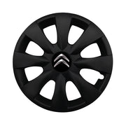 Set 4 capace roti potrivite jantelor de 15 inch compatibile CITROEN, Model - 316 Black Edition