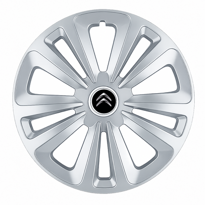 Set 4 Capace Roti Terra Gri R15 pentru Citroen