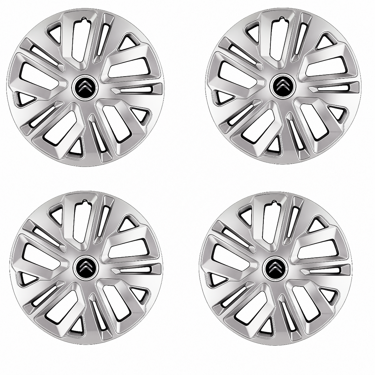 Set 4 Capace Roti 14 inchi (R14) Raven Gri, Compatibile Cu Citroen