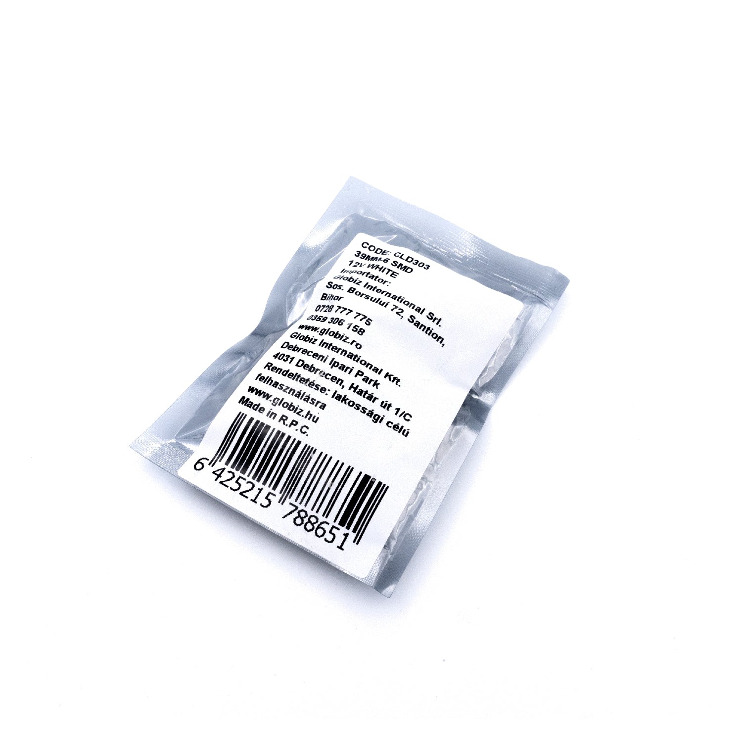 Pachet 10 Leduri auto Sofit 39mm 1.5 W Carguard