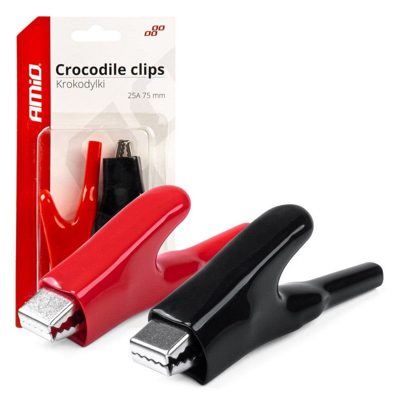 Cleme crocodil 2 buc 25A 75mm