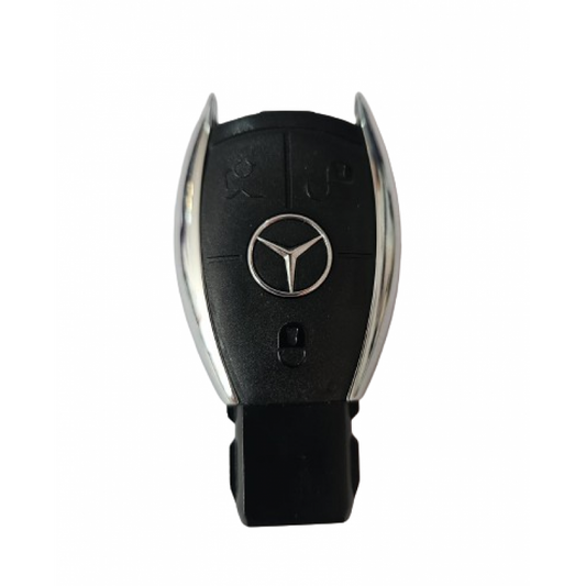 Carcasa cheie Mercede S-class, 3 but, cu logo cu butoane negre