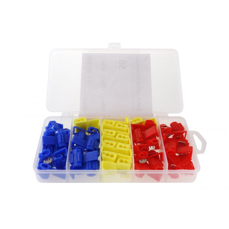 Conectori electrici rapizi, mix, cutie de 50 buc