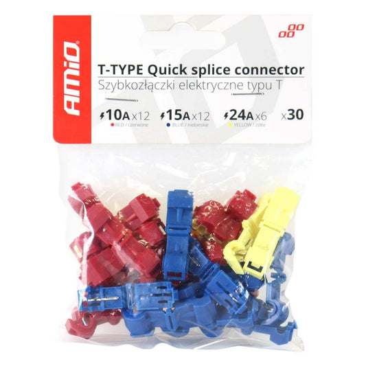Conectori rapizi electrici, tip T, mix 30 bucati