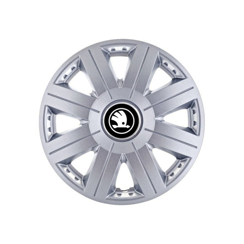 Set 4 capace roti Cosmos cromat R14, pentru gama auto Skoda Nou