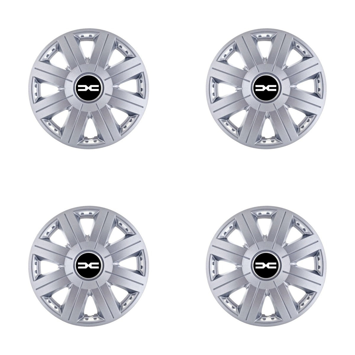 Set 4 capace roti Cosmos cromat R16, pentru gama auto Dacia Nou
