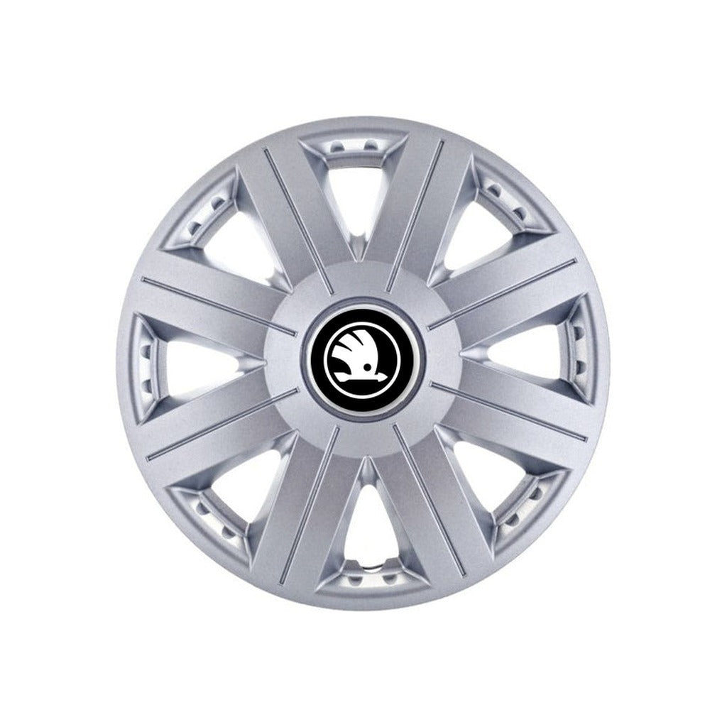 Set 4 capace roti 14 inchi (R14) Cosmos Gri, Compatibil Cu Skoda Nou