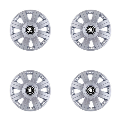 Set 4 capace roti 15 inchi (R15) Cosmos Gri, Compatibil Cu Skoda Nou