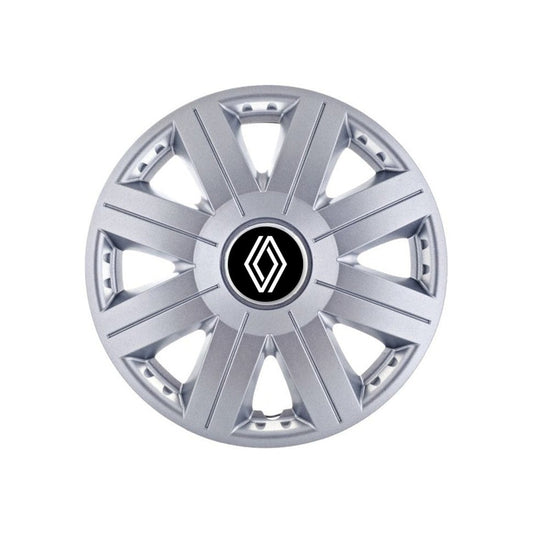 Set 4 capace roti 15 inchi (R15) Cosmos Gri, Compatibil Cu Renault Nou