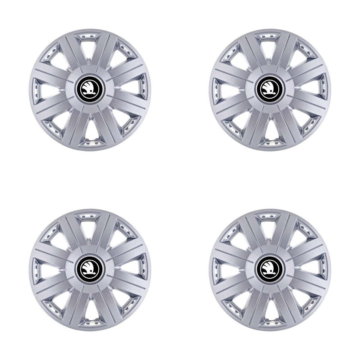 Set 4 capace roti 16 inchi (R16) Cosmos Gri, Compatibil Cu Skoda Nou