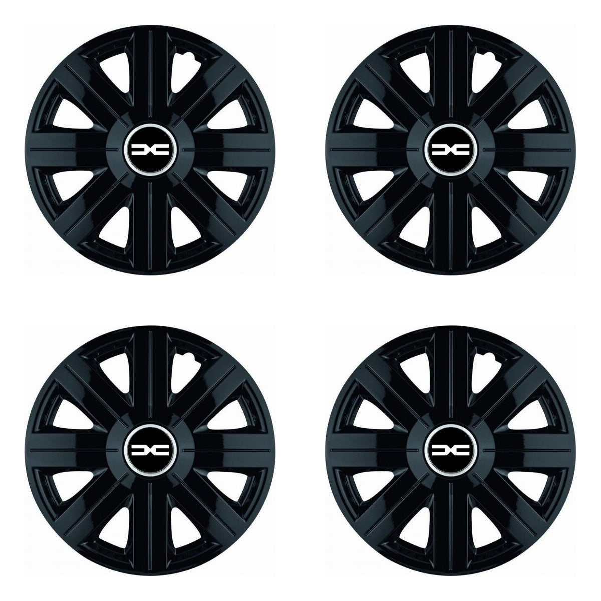 Set 4 Capace Roti, potrivite jantelor de R14, pentru Dacia Nou, model Cosmos Negru
