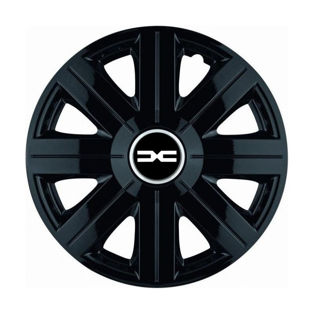 Set 4 capace roti Cosmos Negru R15, pentru gama auto Dacia Nou