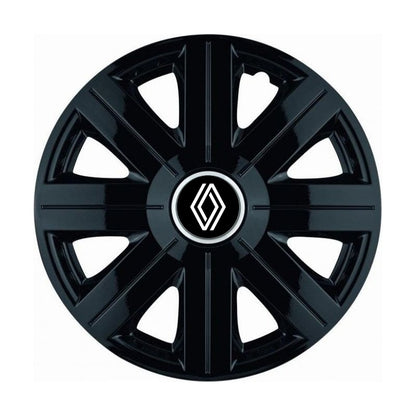Set 4 capace roti Cosmos Negru R15, pentru gama auto Renault Nou