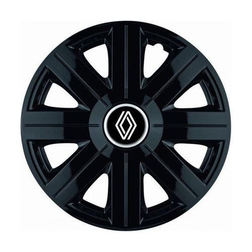 Set 4 Capace Roti, potrivite jantelor de R16, pentru Renault Nou, model Cosmos Negru