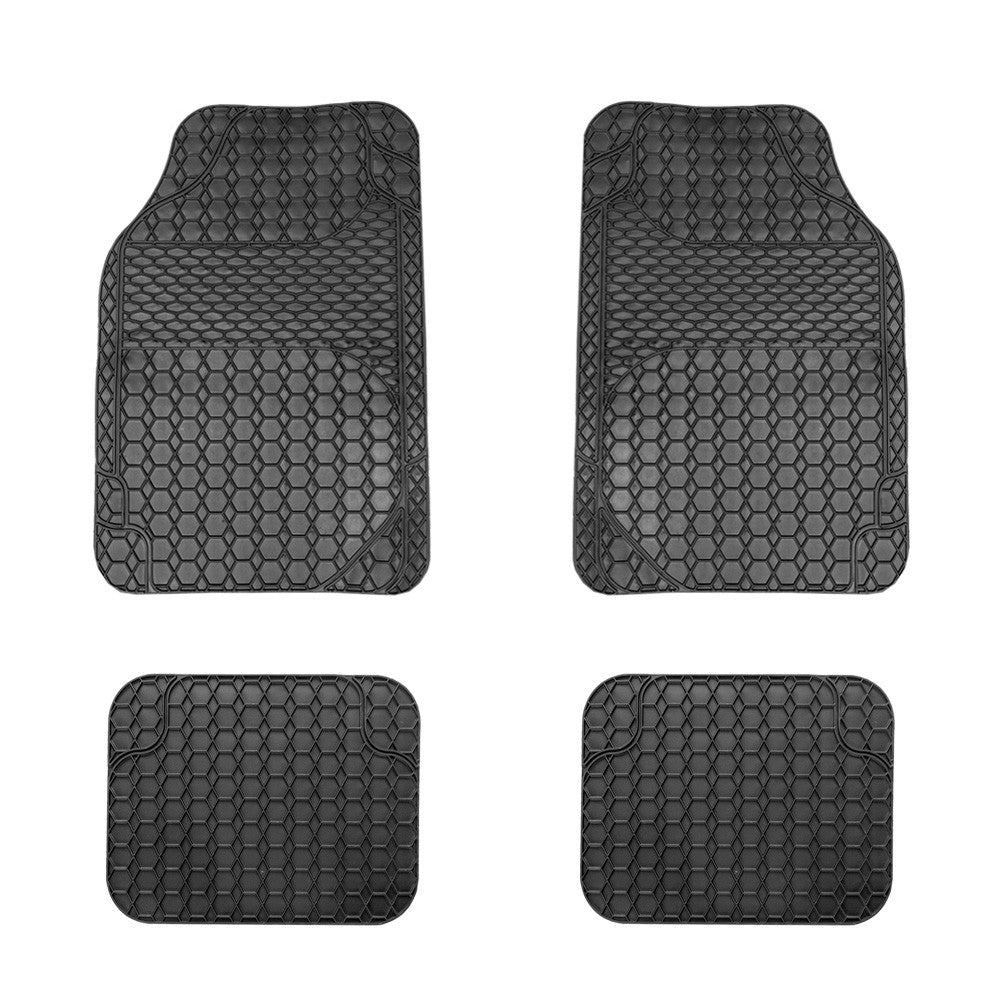 Covorașe auto universale ajustabile Carguard – 68 x 44 cm / 44 x 34 cm PVC – negru