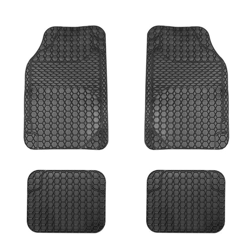 Covorașe auto universale ajustabile Carguard – 68 x 44 cm / 44 x 34 cm PVC – negru