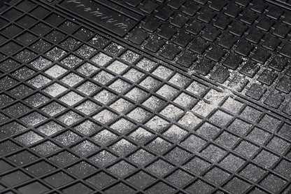 Covorase Presuri Auto Cauciuc Dedicate Audi A3 III 8V 2012-2020 | Seat LEON III dupa 2013 | Seat IBIZA V dupa 2017 | Seat ARONA dupa 2017 | VW GOLF VII 2012-2019 | VW GOLF VIII dupa 2019 | VW POLO VI dupa 2017 | VW T-ROC dupa 2017