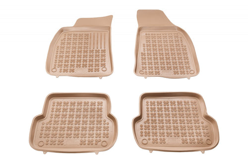 Covorase Presuri Auto Cauciuc Dedicate Bej Audi A4 II B6 | B7 2000 -2008