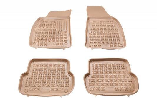 Covorase Presuri Auto Cauciuc Dedicate Bej Audi A4 II B6 | B7 2000 -2008