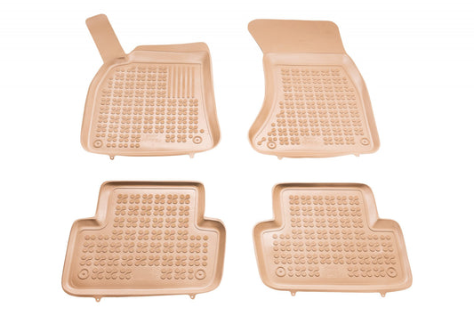 Covorase Presuri Auto Cauciuc Dedicate Bej Audi A4 III B8 2007 - 2015 | Audi A5 I Sportback (liftback) 2009 - 2016