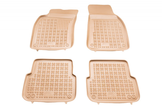 Covorase Presuri Auto Cauciuc Dedicate Bej Audi A6 Allroad Quattro C6 2006 - 2011 | Audi A6 III C6 Pre Facelift 2004 -2008