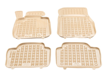 Covorase Presuri Auto Cauciuc Dedicate Bej BMW SERIA 3 F30, F31 2012 - 2018 | BMW SERIA 4 F32 2013 - 2020 | BMW SERIA 4 F36 Grand Coupe 2014 - 2021